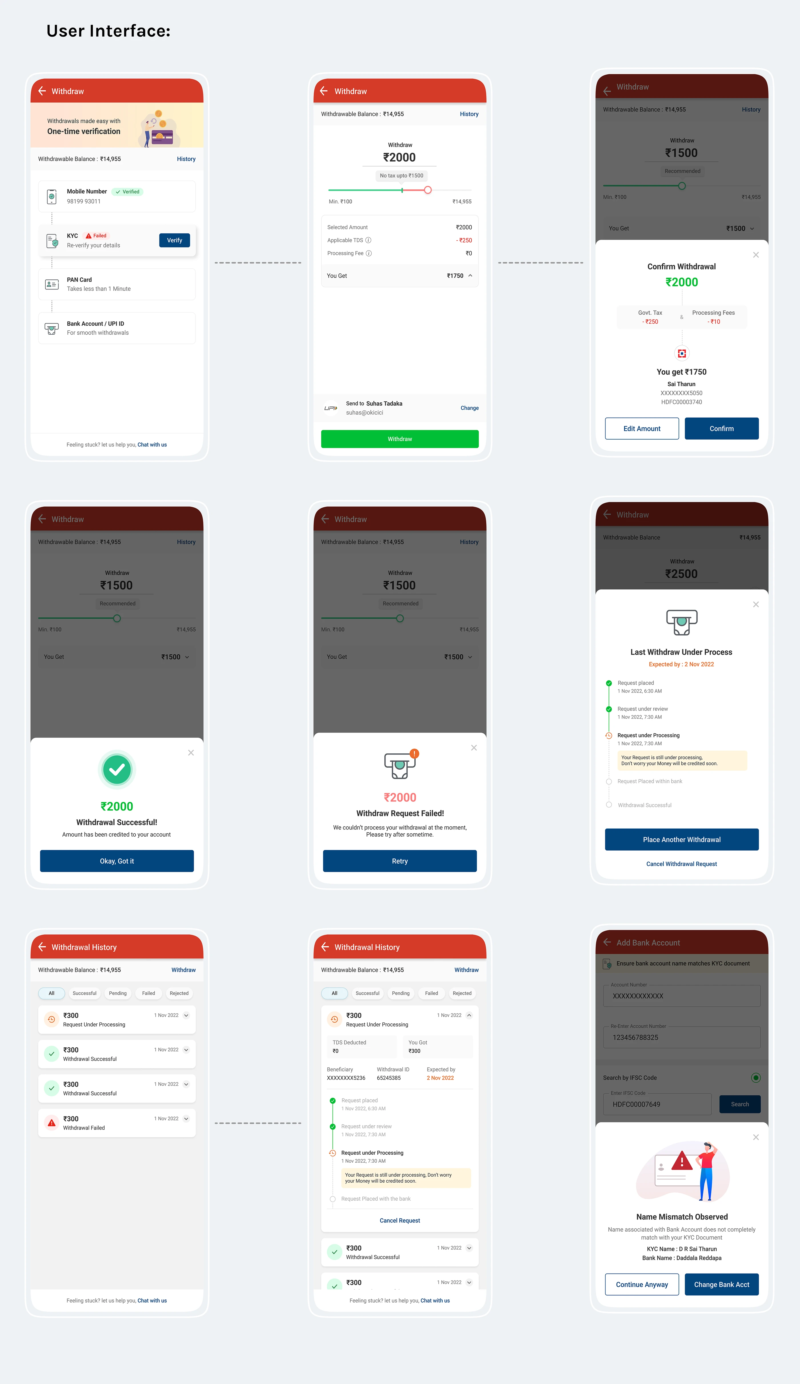 One-time withdrawal verification
