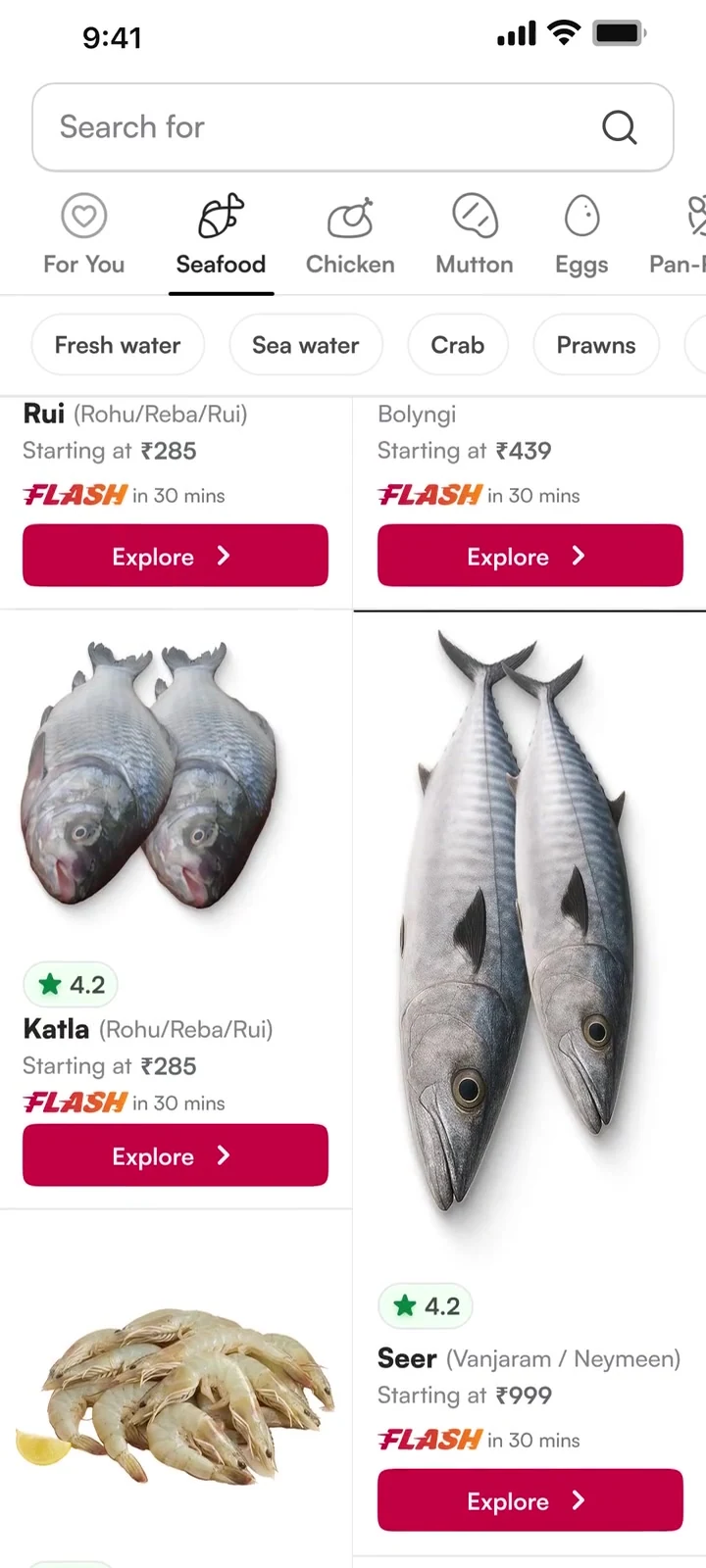 Freshwater and seawater fish listings